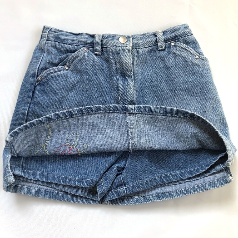 3 Pc Lot Gymboree Denim Skort with 2 Tops Sz 6 & 7 - Picture 6 of 10